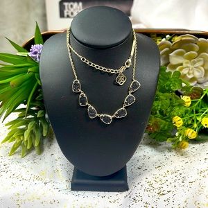Kendra Scott Necklace gold black Connie hard to find